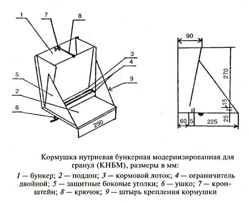 Dimensions et dessins des 10 meilleurs types de mangeoires pour lapins