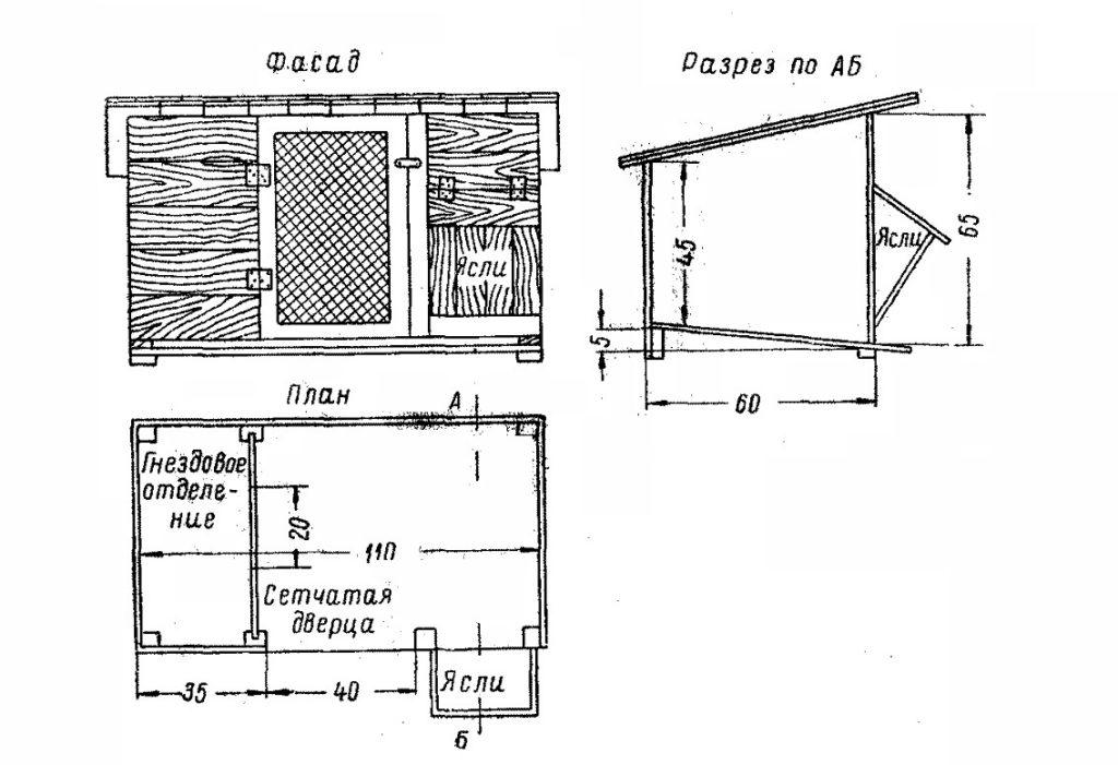 Maße und Zeichnungen einer Königinzelle für Kaninchen und wie man es selbst macht